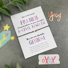 Load image into Gallery viewer, Exam Congratulations - A-Level Star Wish Bracelet