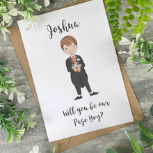Load image into Gallery viewer, Will You Be Our Page Boy Card-3-The Persnickety Co