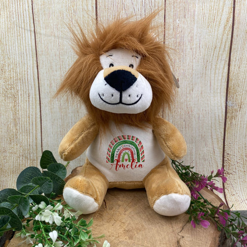 Personalised Christmas Teddy - Lion-The Persnickety Co