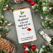 Load image into Gallery viewer, Merry Christmas Purrfect Cat Mum - Christmas Chocolate Bar