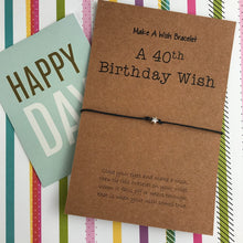 Load image into Gallery viewer, A 40th Birthday Wish - Star-4-The Persnickety Co