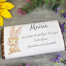 Load image into Gallery viewer, Personalised Easter Bunny Chocolate Bar