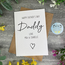 Load image into Gallery viewer, Personalised Happy Father's Day Card