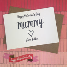 Load image into Gallery viewer, Happy Valentine's Day Mummy Card-2-The Persnickety Co
