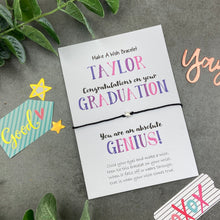 Load image into Gallery viewer, Exam Congratulations - Graduation Star Wish Bracelet-The Persnickety Co