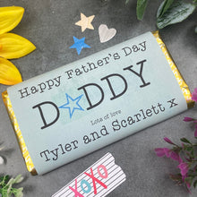Load image into Gallery viewer, Happy Father's Day Daddy Personalised Chocolate Bar