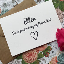 Load image into Gallery viewer, Personalised Thank You For Being My Bridesmaid-5-The Persnickety Co