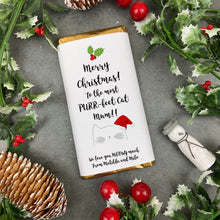 Load image into Gallery viewer, Merry Christmas Purrfect Cat Mum - Christmas Chocolate Bar