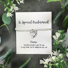 Load image into Gallery viewer, For A Special Bridesmaid Beaded Charm Bracelet-3-The Persnickety Co