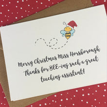Load image into Gallery viewer, Merry Christmas Teacher Card-6-The Persnickety Co