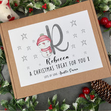 Load image into Gallery viewer, Personalised Snow Girl initial - Sweet Box-The Persnickety Co