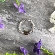 Load image into Gallery viewer, A Little Wish To Overcome Anxiety - Tiger Eye Stretch Ring-4-The Persnickety Co