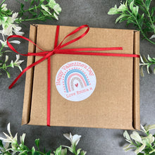 Load image into Gallery viewer, 24 Rainbow Valentine Stickers