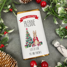 Load image into Gallery viewer, Christmas Rabbit Chocolate Bar