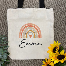Load image into Gallery viewer, Personalised Rainbow Tote Bag