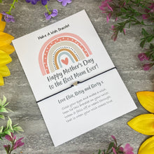 Load image into Gallery viewer, Happy Mother's Day To The Best Mum Ever Wish Bracelet