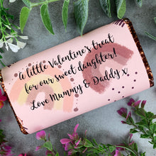 Load image into Gallery viewer, Personalised Sweet Daughter Valentine Chocolate Bar