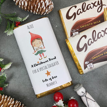 Load image into Gallery viewer, Daughter Christmas Gift - Personalised Chocolate Bar