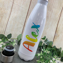 Load image into Gallery viewer, Rainbow Name Water Bottle