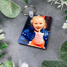 Load image into Gallery viewer, Personalised Photo Keyring - Rectangular