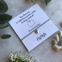 Load image into Gallery viewer, Beaded Charm Bracelet - I Couldn't Have Picked A Better Teacher / Teaching Assistant-7-The Persnickety Co