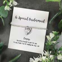 Load image into Gallery viewer, For A Special Bridesmaid Beaded Charm Bracelet-5-The Persnickety Co