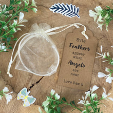 Load image into Gallery viewer, Feathers Appear When Angels Are Near Feather Bangle-6-The Persnickety Co