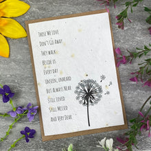 Load image into Gallery viewer, Those We Love Don't Go Away Plantable Seed Card