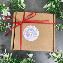 Load image into Gallery viewer, 24 Rainbow Valentine Stickers