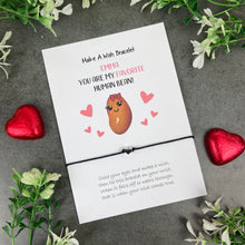 Load image into Gallery viewer, Personalised Valentine Bracelet - My Favourite Human Bean
