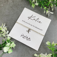 Load image into Gallery viewer, Bridesmaid Initial Beaded Bracelet-4-The Persnickety Co