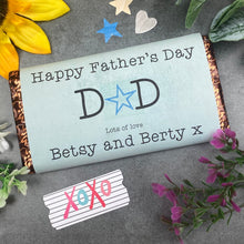 Load image into Gallery viewer, Happy Father's Day Dad Personalised Chocolate Bar