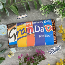 Load image into Gallery viewer, Happy Father's Day Grandad Personalised Chocolate Bar