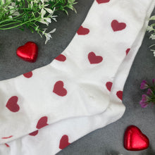 Load image into Gallery viewer, Love Heart Socks With Personalised Label