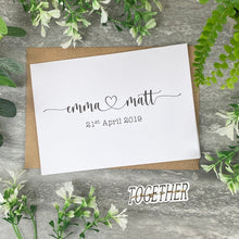 Load image into Gallery viewer, Couples Personalised Wedding Card-9-The Persnickety Co
