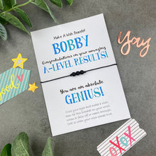 Load image into Gallery viewer, Exam Congratulation - A-Level Wish Bracelet