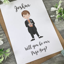 Load image into Gallery viewer, Will You Be Our Page Boy Card-The Persnickety Co