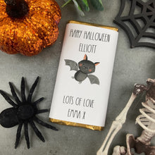 Load image into Gallery viewer, Bat Happy Halloween - Personalised Chocolate Bar
