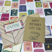Load image into Gallery viewer, Happy Birthday Best Tea/Cute Tea Mini Kraft Envelope with Tea Bag-3-The Persnickety Co