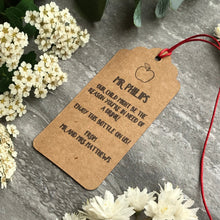 Load image into Gallery viewer, Enjoy This Bottle On Us! Teacher Wine Tag-5-The Persnickety Co