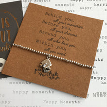 Load image into Gallery viewer, Beaded Charm Bracelet - Behind You All Your Memories-5-The Persnickety Co