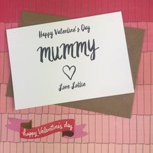 Load image into Gallery viewer, Happy Valentine's Day Mummy Card-3-The Persnickety Co