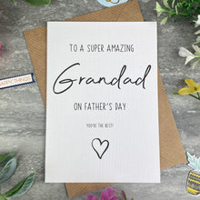 Load image into Gallery viewer, Super Amazing Grandad Father's Day Card