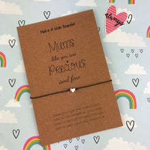 Load image into Gallery viewer, Mums Like You Are Precious And Few Make A Wish Bracelet-The Persnickety Co