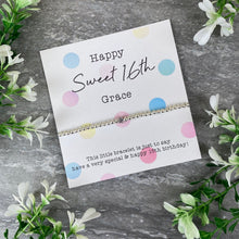 Load image into Gallery viewer, Happy Sweet 16th Beaded Bracelet-6-The Persnickety Co