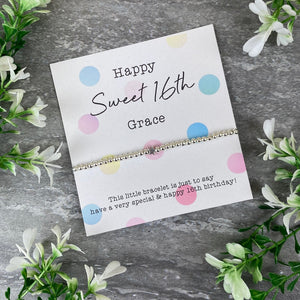 Happy Sweet 16th Beaded Bracelet-6-The Persnickety Co