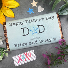 Load image into Gallery viewer, Happy Father's Day Dad Personalised Chocolate Bar