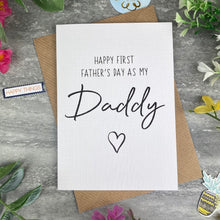 Load image into Gallery viewer, Happy First Father's Day As My Daddy Card