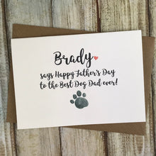Load image into Gallery viewer, Personalised Happy Father's Day Best Dog Dad-6-The Persnickety Co