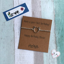 Load image into Gallery viewer, Have A Purr-fect Birthday Beaded Bracelet-The Persnickety Co
